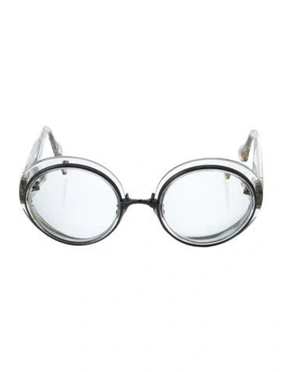 Pre-owned Dita Oversize Tinted Sunglasses In Transparent