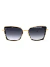 Dita Perplexer Sunglasses In Black Haze - Yellow Gold W/ Dark Grey To Clear Gradient