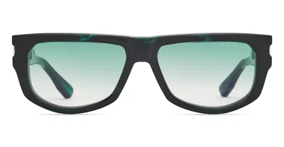 Dita Pridm - Storm Swirl / Silver / Green Sunglasses In Black