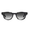Dita Radihacker Gradient Tint Sunglasses With Bold Thick Frame In Orange