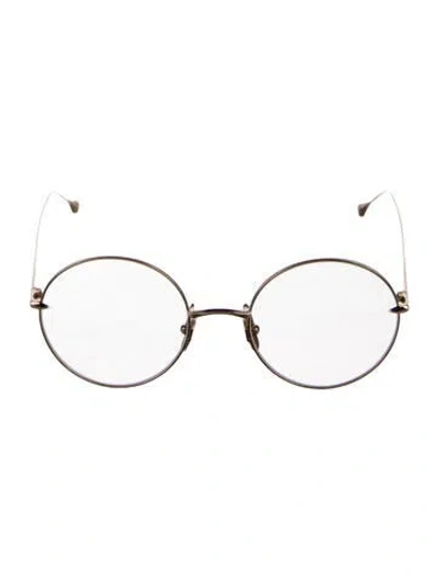 Pre-owned Dita Ranny Ring Round Eyeglasses In Gold