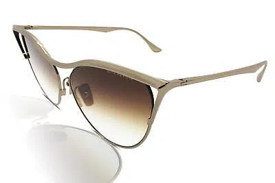 Pre-owned Dita Revoir Sunglasses Women's Dts509-01 White Gold/brown-clear Gradient
