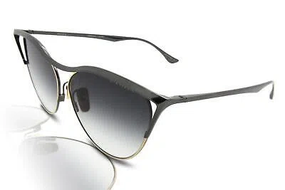 Pre-owned Dita Revoir Women's Sunglasses Dts509-03 Black Rhodium/dark Grey Authentic In Gray