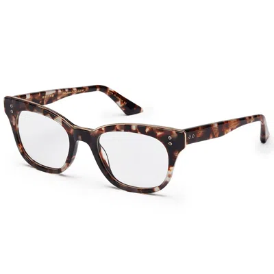 Dita Rhythm Demo Square Ladies Eyeglasses Drx-3039-c 50 In Brown