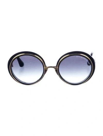Pre-owned Dita Round Gradient Sunglasses In Black