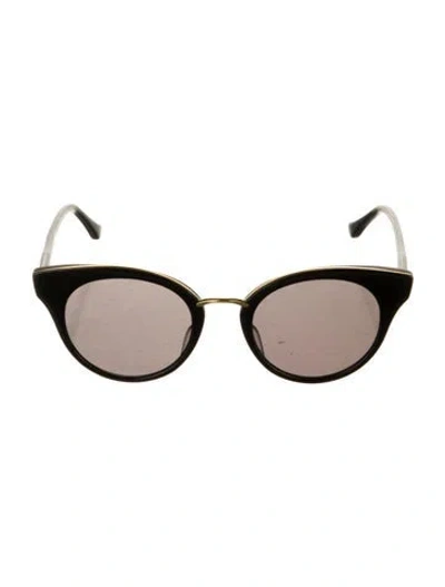 Pre-owned Dita Round Tinted Sunglasses In Black