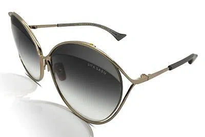 Pre-owned Dita Sasu Women's Sunglasses Dts516-01 Gold/dark Grey Authentic In Gray