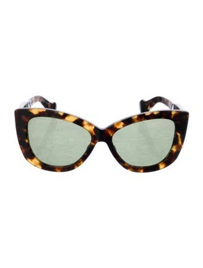 Pre-owned Dita Savoy Oversize Sunglasses In Brown