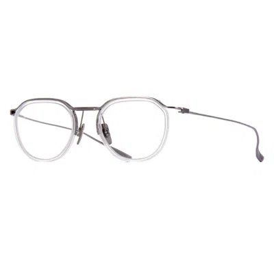 Dita Schema-two Demo Round Unisex Eyeglasses Dtx131-03 49 In Gray