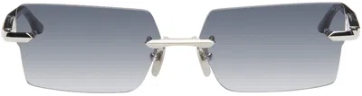 Dita Silver & Black Eymori Sunglasses In Silver - Ink Swirl -