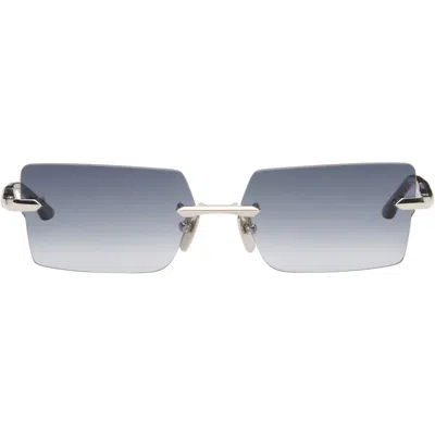 Dita Silver Eymori Sunglasses In Silver - Ink Swirl -