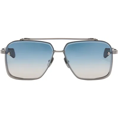 Dita Silver Mach-six Sunglasses In Antique Silver - Raw