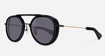 Pre-owned Dita Spacecraft Black Iron Rose Gold/dark Grey (b-blk-rgd) Sunglasses In Gray