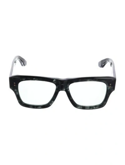 Pre-owned Dita Square Clear Sunglasses In Black