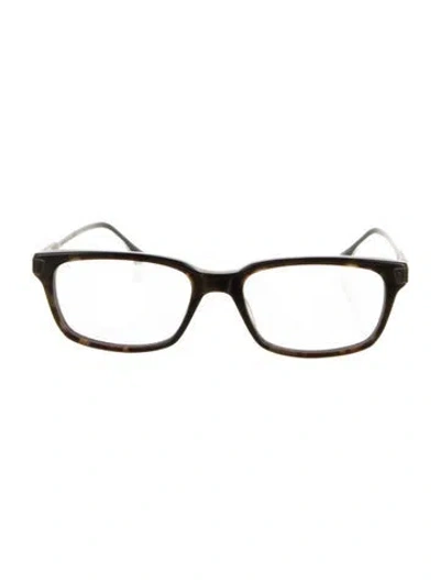 Pre-owned Dita Square Eyeglasses In Brown