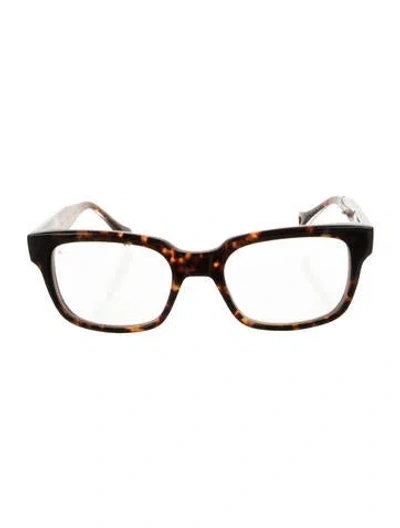 Pre-owned Dita Square Eyeglasses In Brown