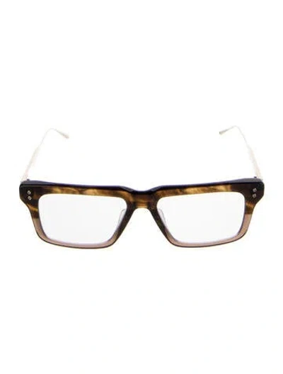Pre-owned Dita Square Eyeglasses In Brown