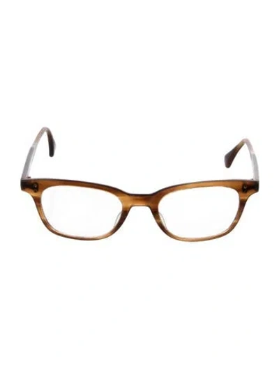 Pre-owned Dita Square Eyeglasses In Brown