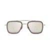 Dita Square Frame Sunglasses In Gold