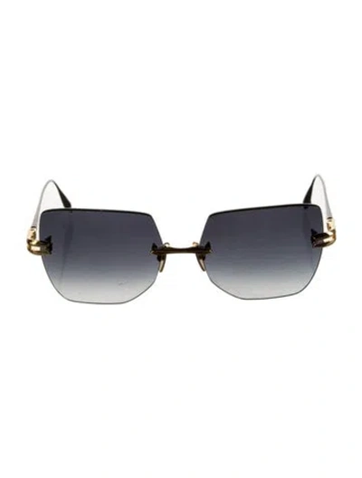 Pre-owned Dita Square Gradient Sunglasses In Black