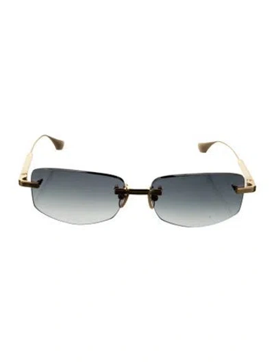 Pre-owned Dita Square Gradient Sunglasses In Blue