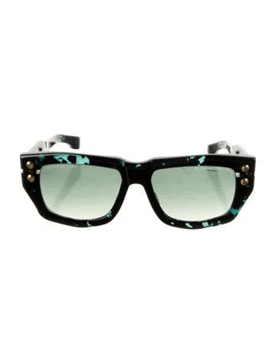 Pre-owned Dita Square Gradient Sunglasses In Blue