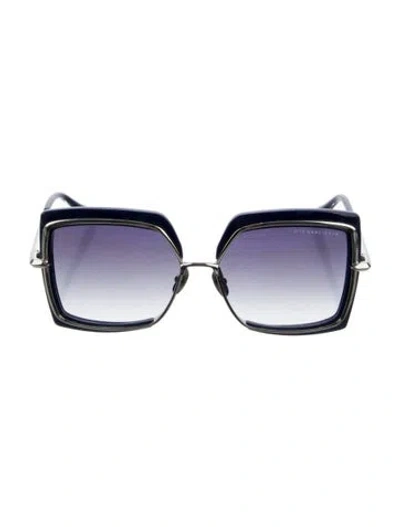 Pre-owned Dita Square Gradient Sunglasses In Blue
