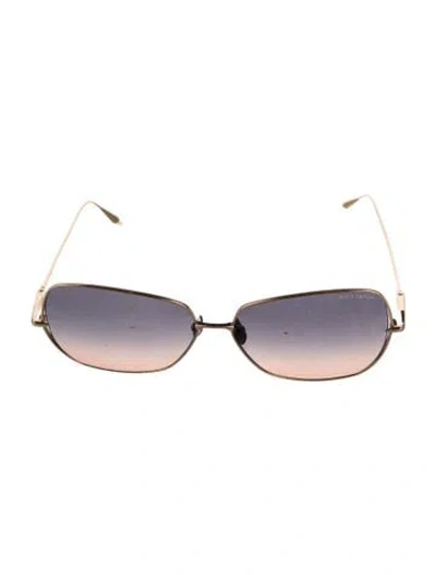 Pre-owned Dita Square Gradient Sunglasses In Blue