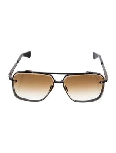 Pre-owned Dita Square Gradient Sunglasses In Brown