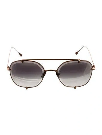 Pre-owned Dita Square Gradient Sunglasses In Gold