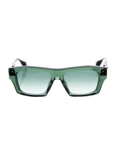Pre-owned Dita Square Gradient Sunglasses In Green