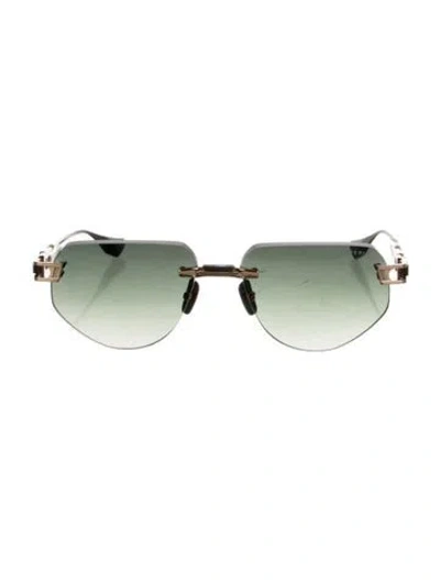 Pre-owned Dita Square Gradient Sunglasses In Green