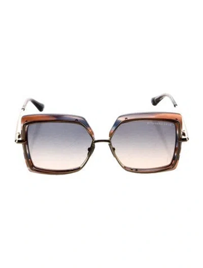 Pre-owned Dita Square Gradient Sunglasses W/ Tags In Brown