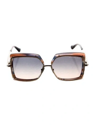 Pre-owned Dita Square Gradient Sunglasses W/ Tags In Brown