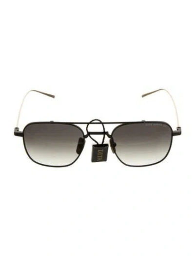 Pre-owned Dita Square Gradient Sunglasses W/ Tags In Gold