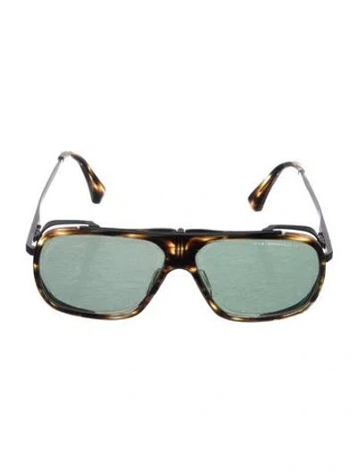 Pre-owned Dita Square Tinted Sunglasses In Brown