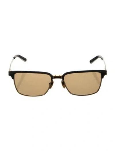 Pre-owned Dita Square Tinted Sunglasses In Gold