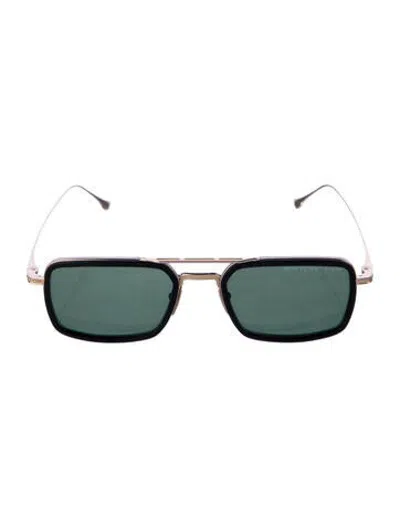 Pre-owned Dita Square Tinted Sunglasses In Gold