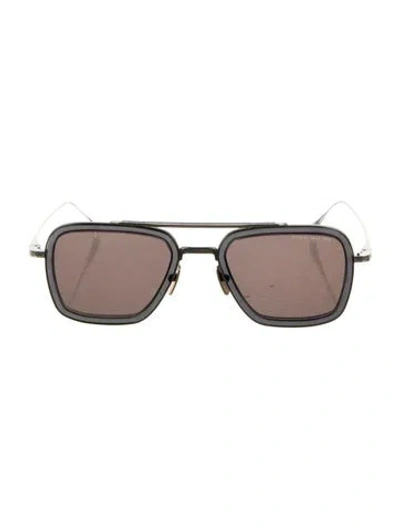 Pre-owned Dita Square Tinted Sunglasses In Silver