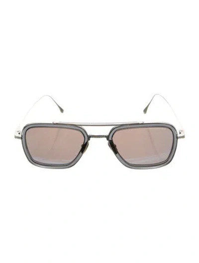 Pre-owned Dita Square Tinted Sunglasses In Silver
