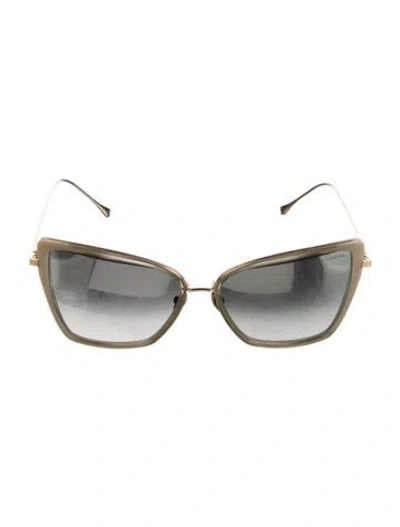 Pre-owned Dita Sunbird Cat-eye Sunglasses In Gold/neutrals