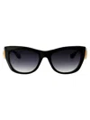 Dita Icelus Sunglasses In 001 Black Yellow Gold