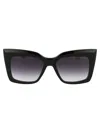 Dita Telemaker Grey Gradient Butterfly Ladies Sunglasses Dts704-a 01 57 In Black