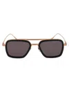 Dita Flight.006 Sunglasses In Black-rose Gold