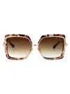 Dita Sunglasses In Cream Tortoise - Rose Gold W/ Dark Brown To Clear