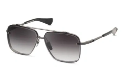 Pre-owned Dita Sunglasses Mach Six Dts 121-06 Matte Black Iron Gray Gradient Authentic