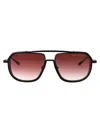 Dita Intracraft Sunglasses In Matte Black - Black Iron W/burgandy To Clear Gradient