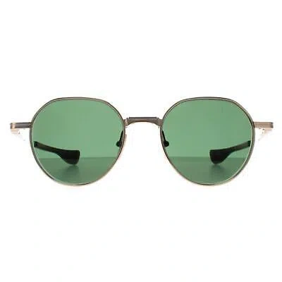 Pre-owned Dita Sunglasses Vers One Dts150-a-01 White Gold Silver G-15 Green