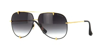 Pre-owned Dita Talon Black 18k Gold/grey To Clear Gradient (a-blk-gld) Sunglasses