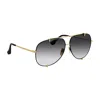 Dita Talon Dt 23007-a-blk-gld-62-z Unisex Aviator Sunglasses In Multi